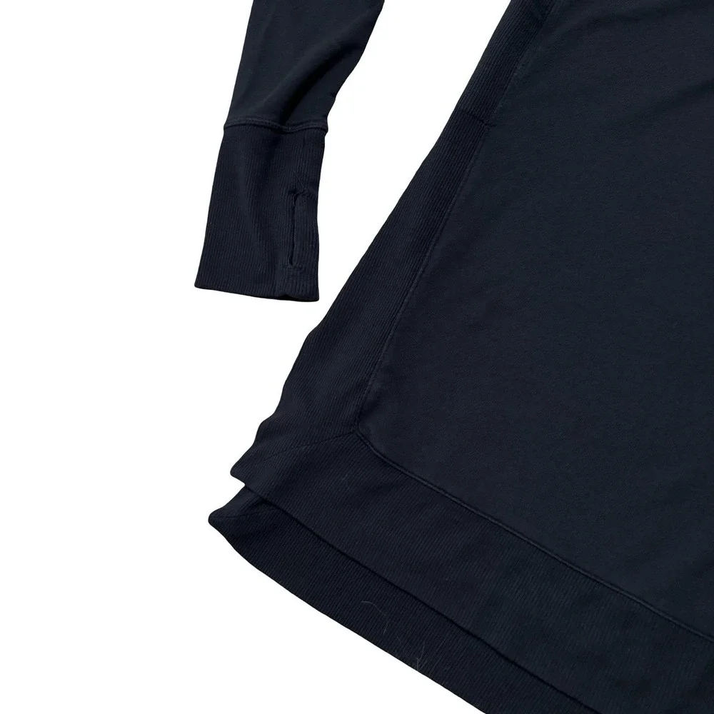 Athleta Women's Long Sleeve Yoga‎ Gym Training Shirt Top Black Size M 18.5 x 28